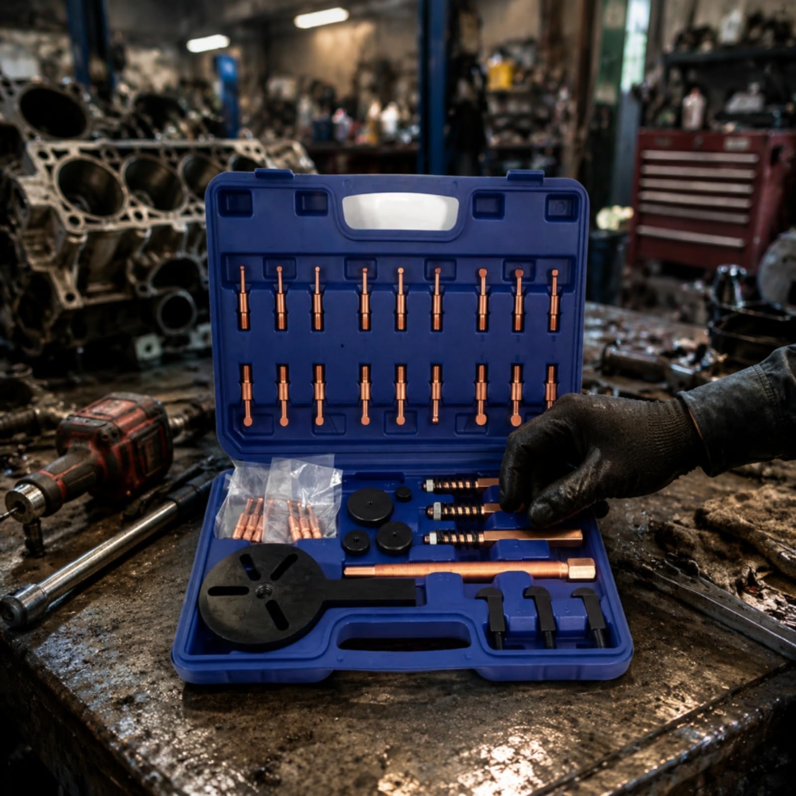 Kit Estrattore Cuscinetti Professionale Estrattore di Cuscinetti Multifunzione Utensili per Meccanici