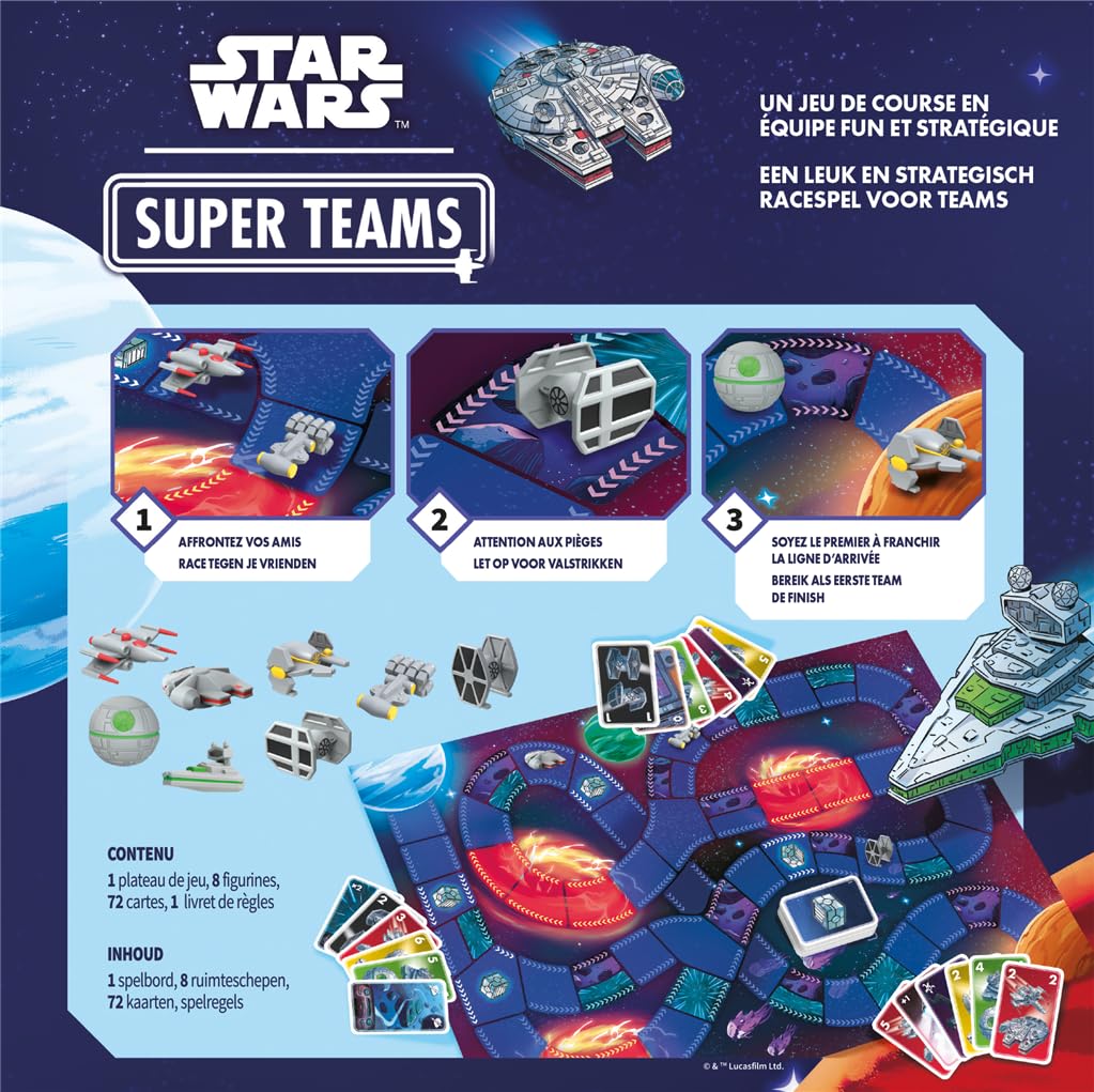 Zygomatic | Star Wars Super Teams | Gra planszowa | Od 7 lat | 2-4 gracze | Czas gry: 30 minut | Wersja FR/NL