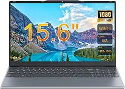 OTVOC Laptop de 15,6 polegadas Win 11, Core-M3 8100Y, até 3,4 GHz, 4 GB RAM So-Dimm, até 16 GB, SSD de 128 GB, Expansão até 2 TB, FHD IPS de 15,6 polegadas 1920 x 1080, 2MP, computador para estudantes