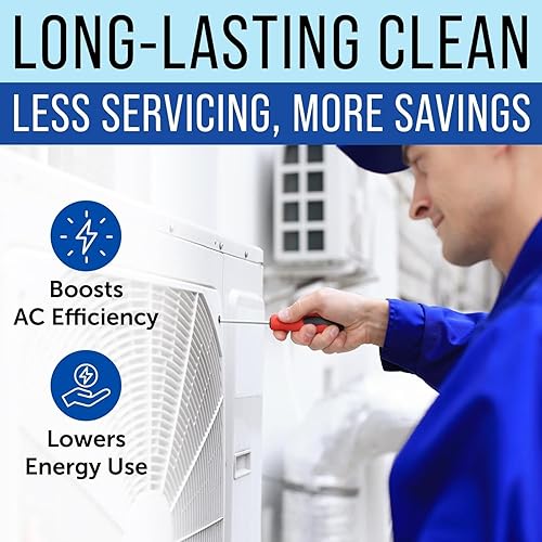 Miniatura 4 de Maplefield Limpiador de bobina de CA de alta resistencia, 1 galón, libera rendimiento y eficiencia de CA, solución ultra concentrada para unidades y