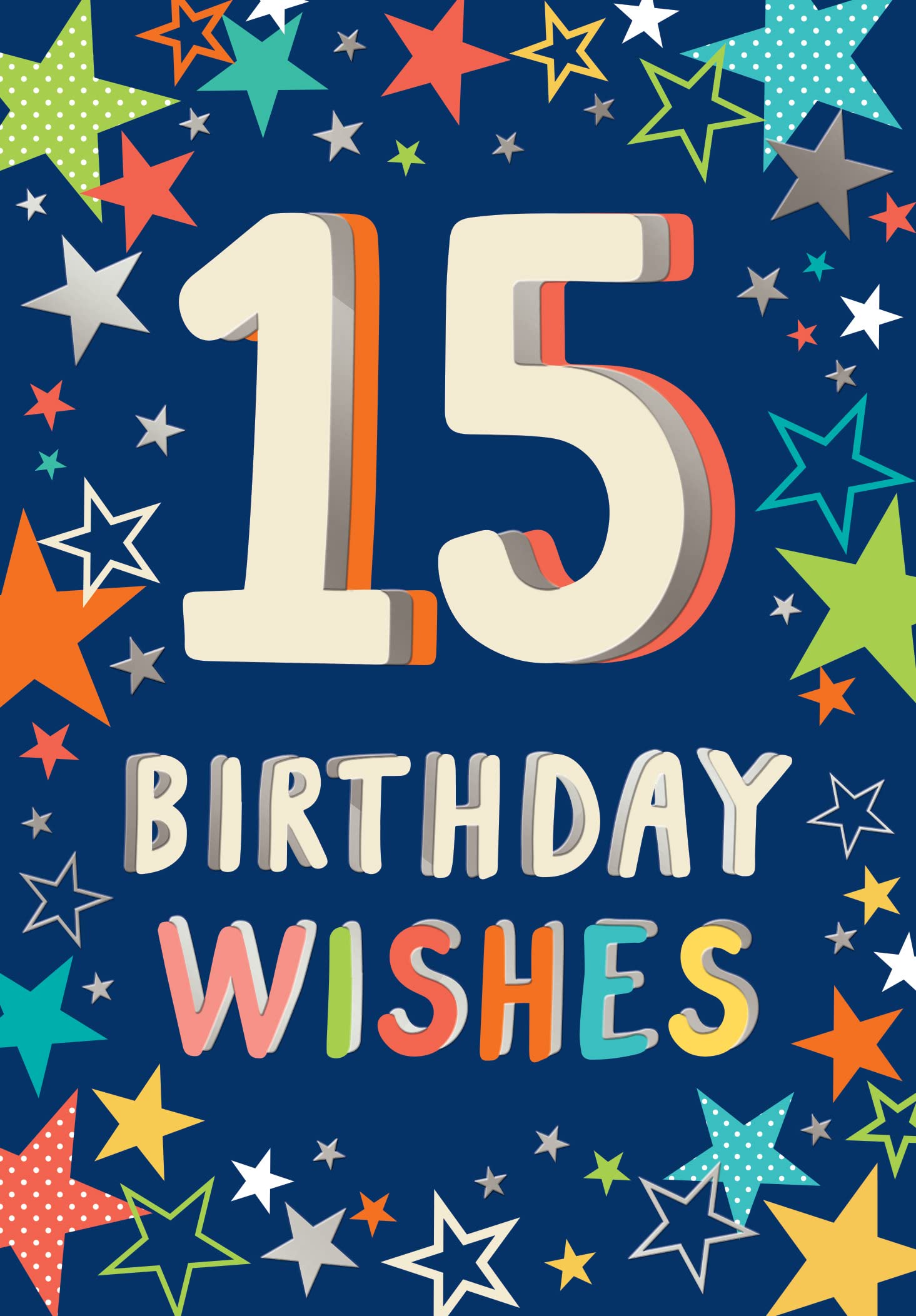 Piccadilly Greetings 15th Birthday Milestone Birthday Card Age 15,Approx. 7 x 5 inches