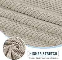 Vista 257 de H.VERSAILTEX 2025 New Sectional Couch Covers 8 Pieces Stretch Sofa Covers for Sectional Sofa Set Separate L Shaped Couch Cover for Both Left/Right