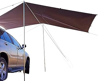 Fay Bless Toldo Camping Impermeable Lona Suelo Protector Aolar Anti-Viento Toldos para Playa Tienda Hamaca Acampada Refugio Al Aire Libre (Army Green,440 * 200cm)