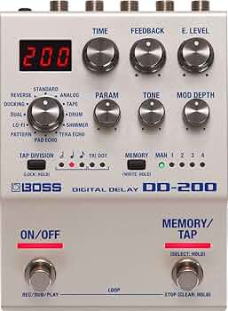 ギター BOSS DD-200 Amazon.com: BOSS DD-200 Digital Delay Guitar Pedal (DD-200