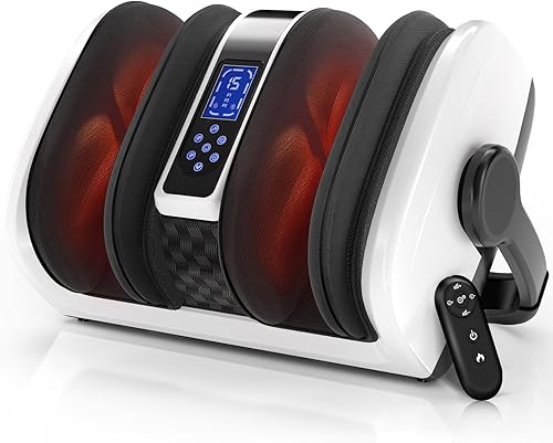 Miniatura 1 de TISSCARE Masajeador de pies Shiatsu con calor masajeador de pies para neuropatía, fascitis plantar, circulación y alivio del dolor - Masajeador de
