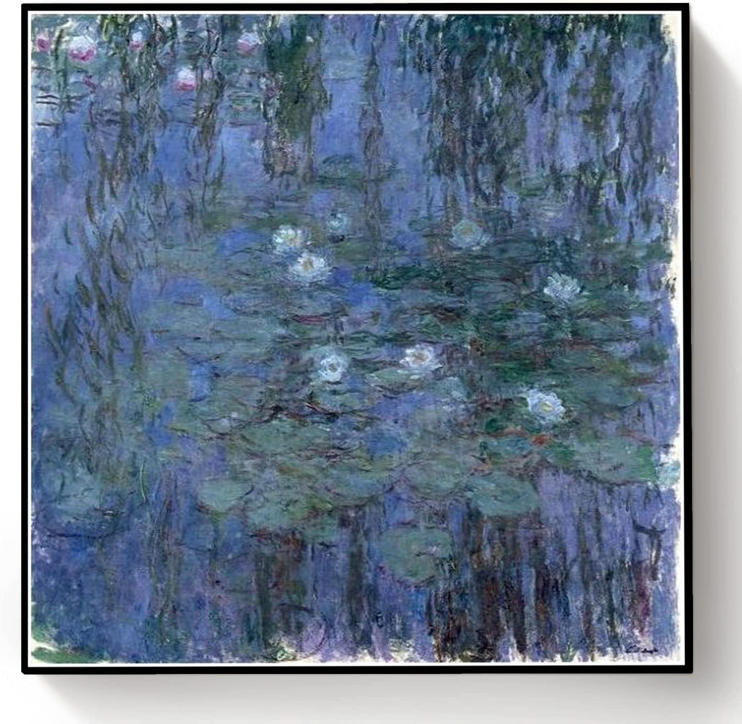 Paint by Numbers Kits for Adults and Kids Water Lilies Painting by Claude Monet Paint by Number Kit On Canvas for Beginners