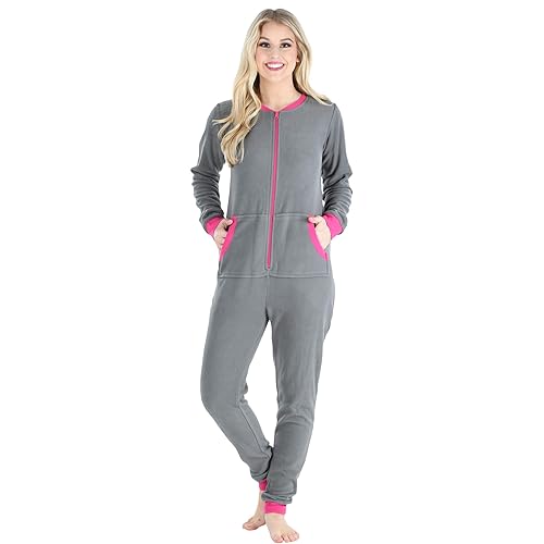 One Piece Jumpsuit Pajamas For Women Amazon Com