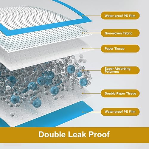 Miniatura 8 de Gardner Pet Almohadillas ultra absorbentes y gruesas para orina de perro, extra grandes, XL, de 28 x 34 pulgadas, a prueba de fugas, control de