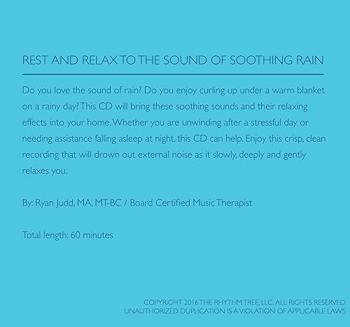 Miniatura 2 de Calming Rain - Nature Sounds CD - Brings You Relaxation and Sleep - Nature's Perfect White Noise -