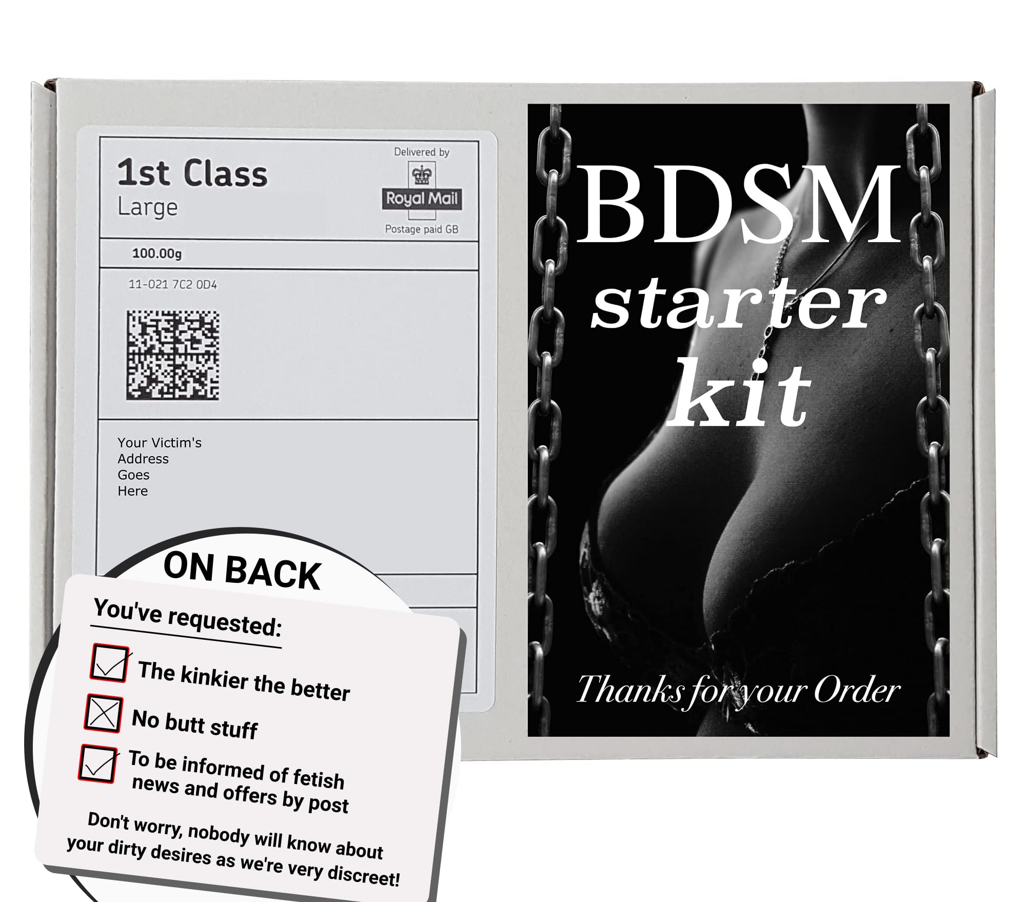 Middle Finger Gifts - X BD-SM KIT Prank Gift Box (Sent to Recipient) โ image 1