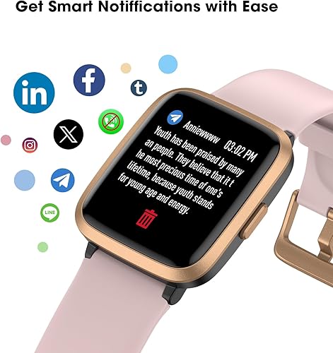 Miniatura 5 de Reloj de seguimiento de actividad física con monitor de frecuencia cardíaca, rastreador de actividad con podómetro, monitor de sueño, contador de