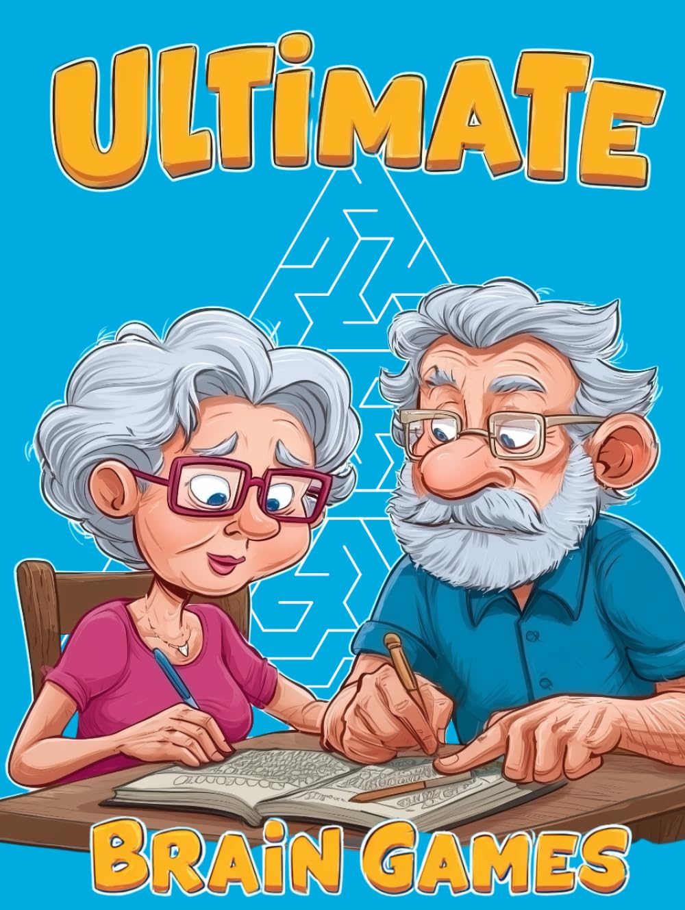 Ultimate Brain Games: Puzzles and Games | Brain Health Puzzle Book for Adults: Crosswords, Sudoku, Word Searches, Mazes, Spot the Differences | Puzzles 4 Everyone | Adults Seniors Teens