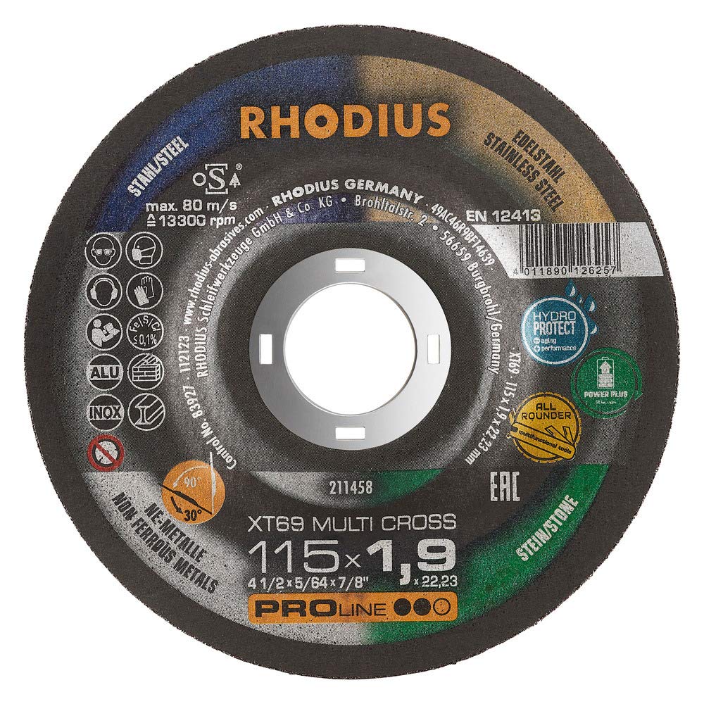 XTK69 Multi Cross EXTD Disque à tronçonner extra fin 115 x 1,9 x 22,23 mm VE : 25