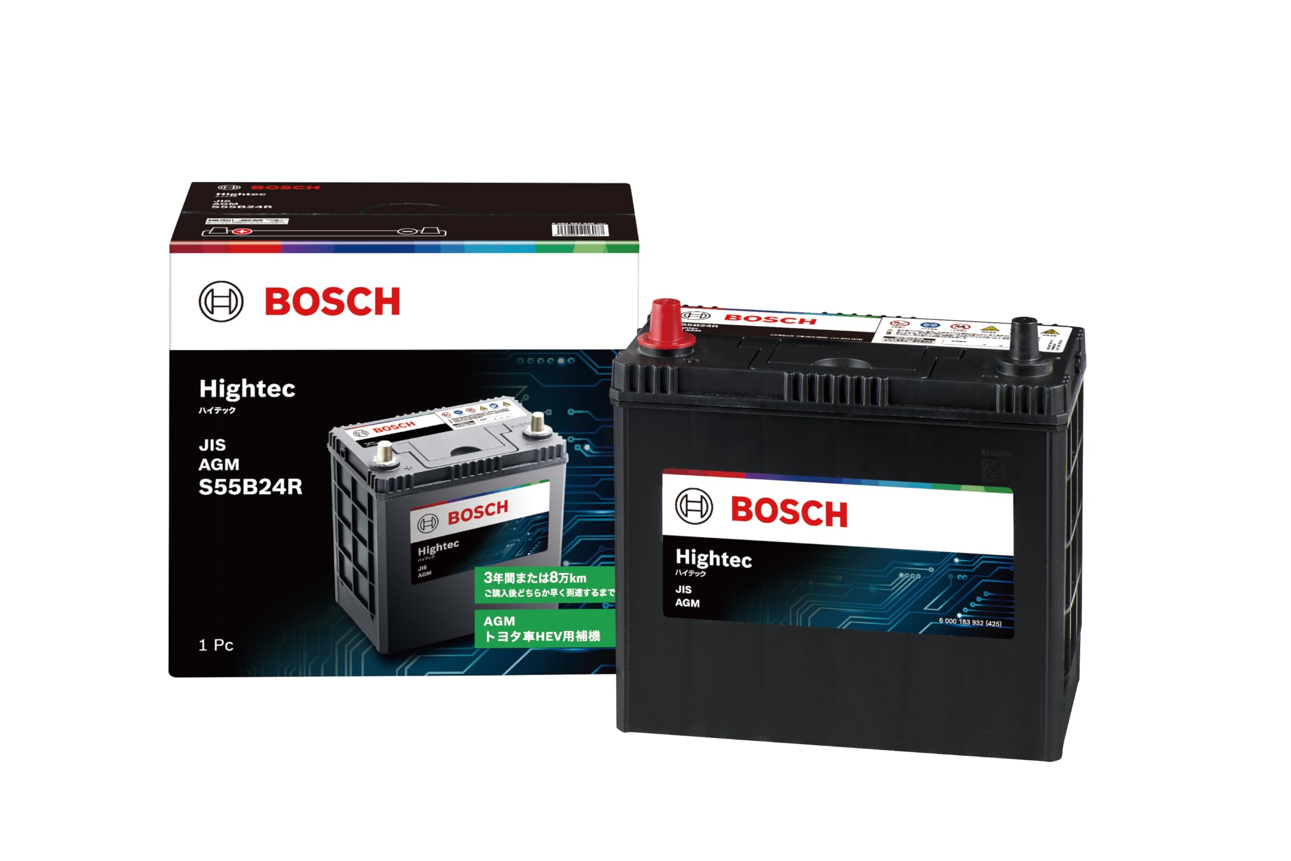 Amazon.co.jp: BOSCH (ボッシュ) 国産車バッテリー HT-S55B24R Hightec