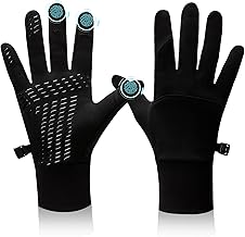 Running Gloves, Winter Gloves Windproof Touchscreen Warm Sports Gloves Non-Slip Water Repellent for Men Women Idea for Running, Cycling, Climbing, Hiking