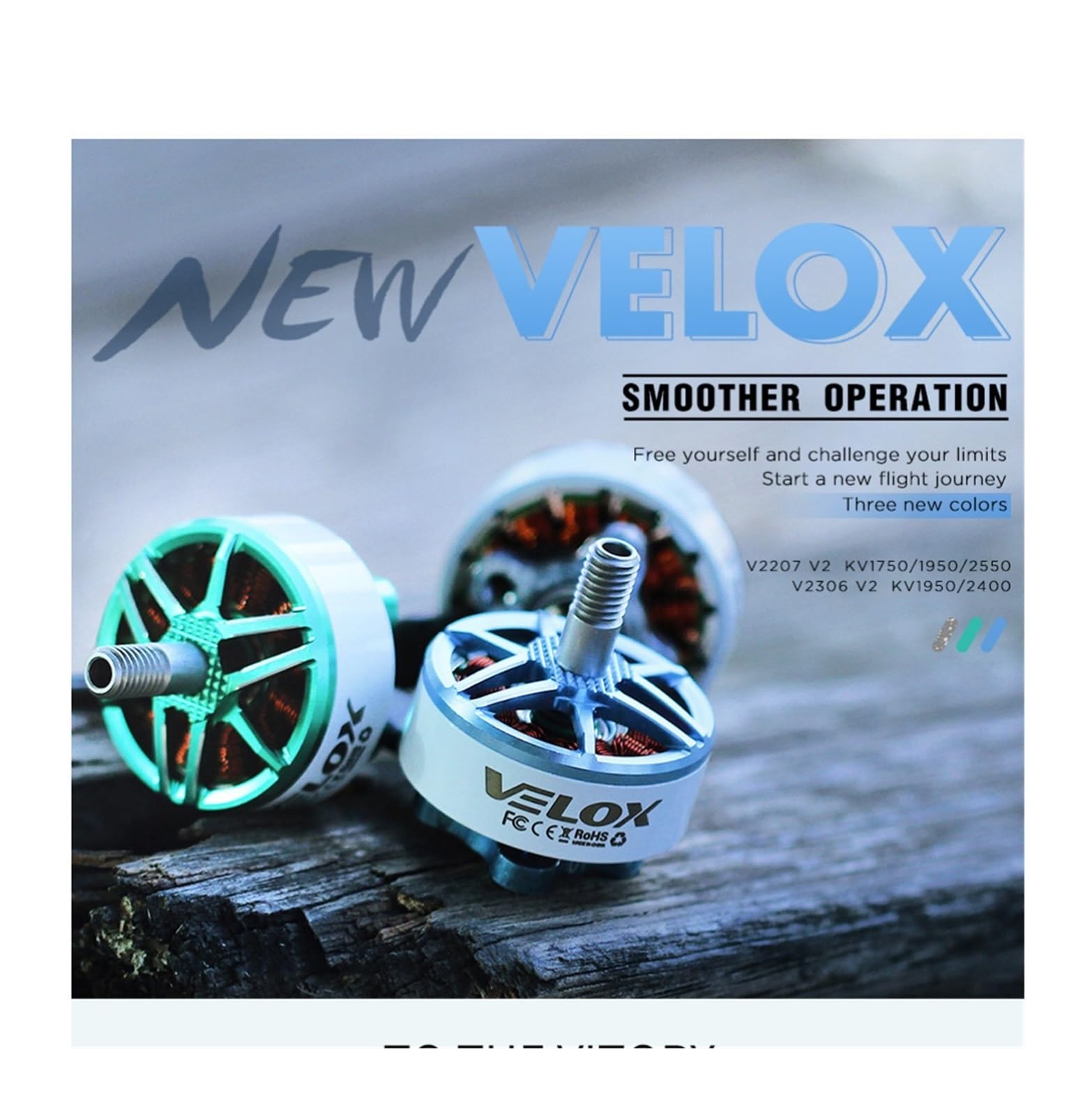 Motore 2306 5" FPV Freestyle Senza Spazzole 4-6S KV1950/KV2400 per Drone Corsa