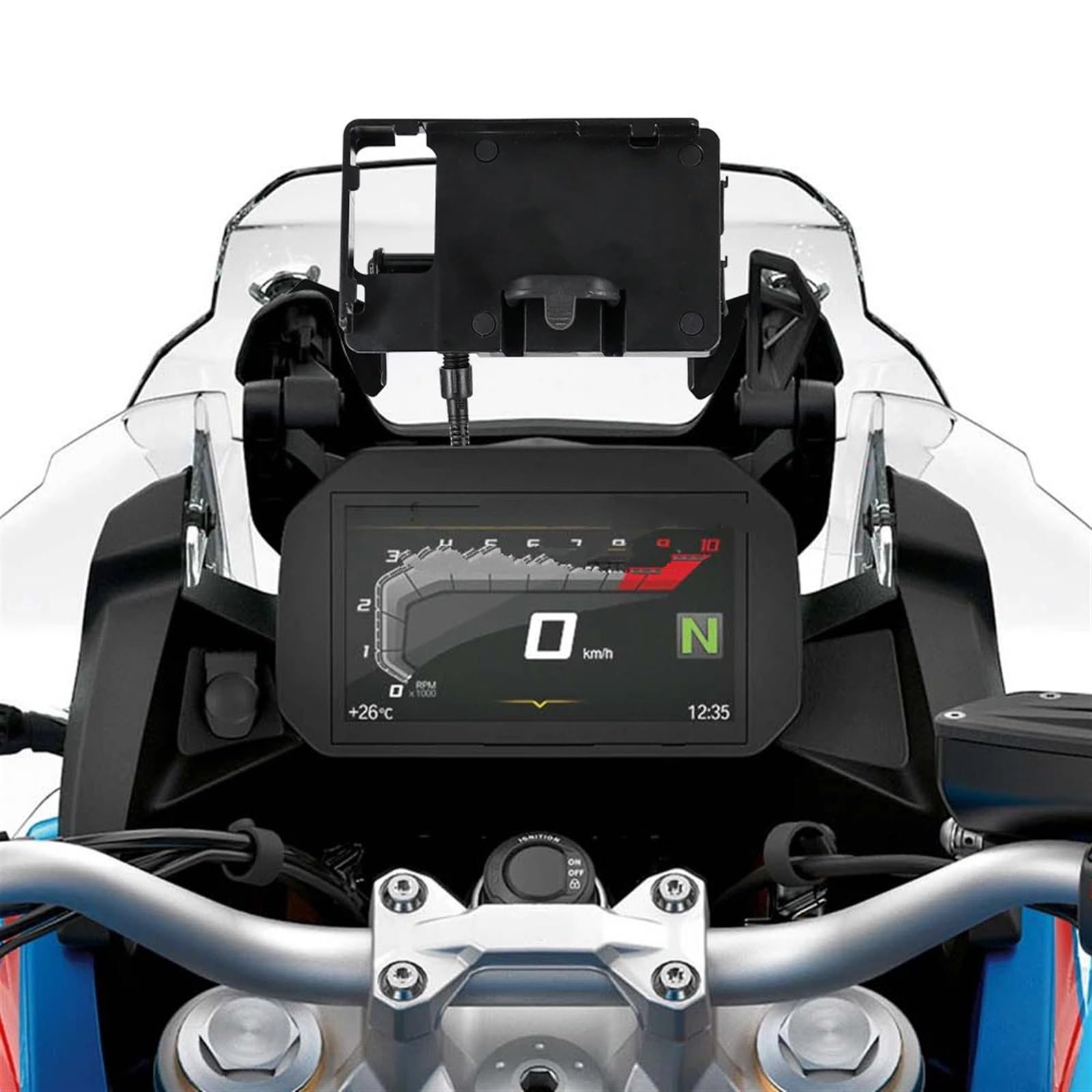 Supporto Cellulare Moto Per BMW F850GS Per ADV F 850 ​​GS Per Adventure Moto Parabrezza Supporto Basamento Telefono Mobile GPS Navigazione Piastra Staffa(F850GS ADV Bracket)