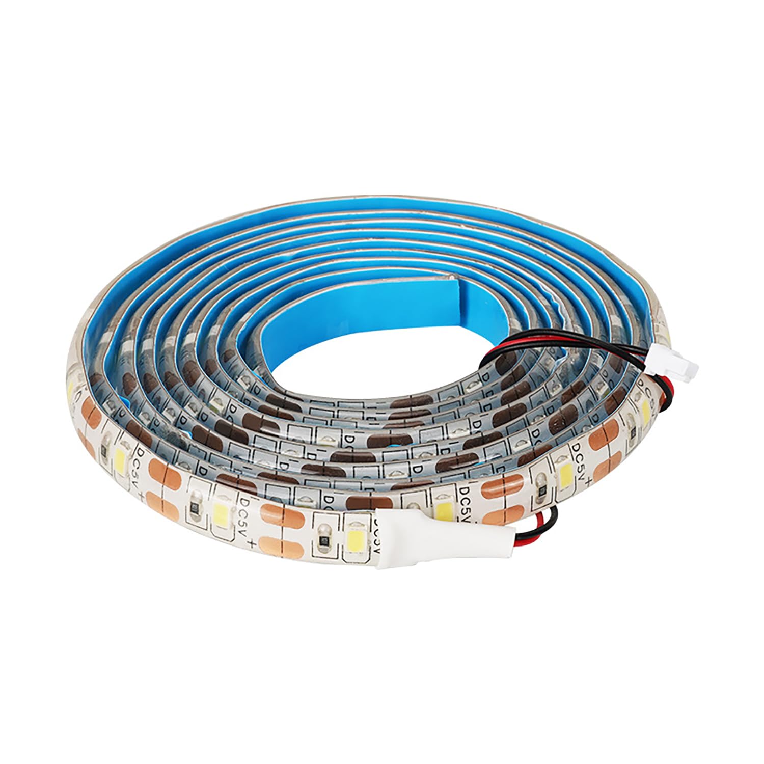 Bambu Lab P1P/P1S用3DプリンターLEDライトストリップキット、長さ1.5m幅7mm、LEDビーズ75個付き、LEDライト5Vランプフレキシブルストリップ高輝度ライト3Dプリンターアクセサリーパーツ