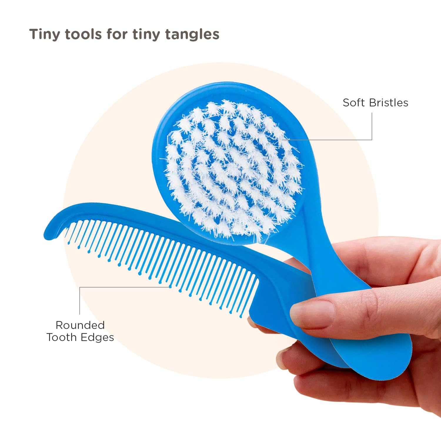 Mee Mee Comb and Brush Set (Premium, Blue) 1