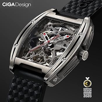 Amazon | [公式販売店] CIGADesign 腕時計 メンズ スケルトン