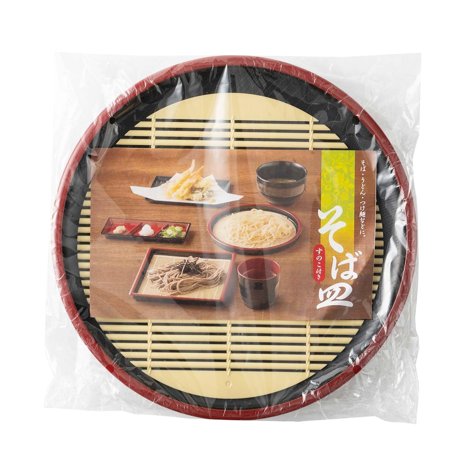 ざるそば器丸　すのこ付き Amazon | [セット販売] 日本製 ざるそば丸皿xつゆ入れセット 盛り蕎麦