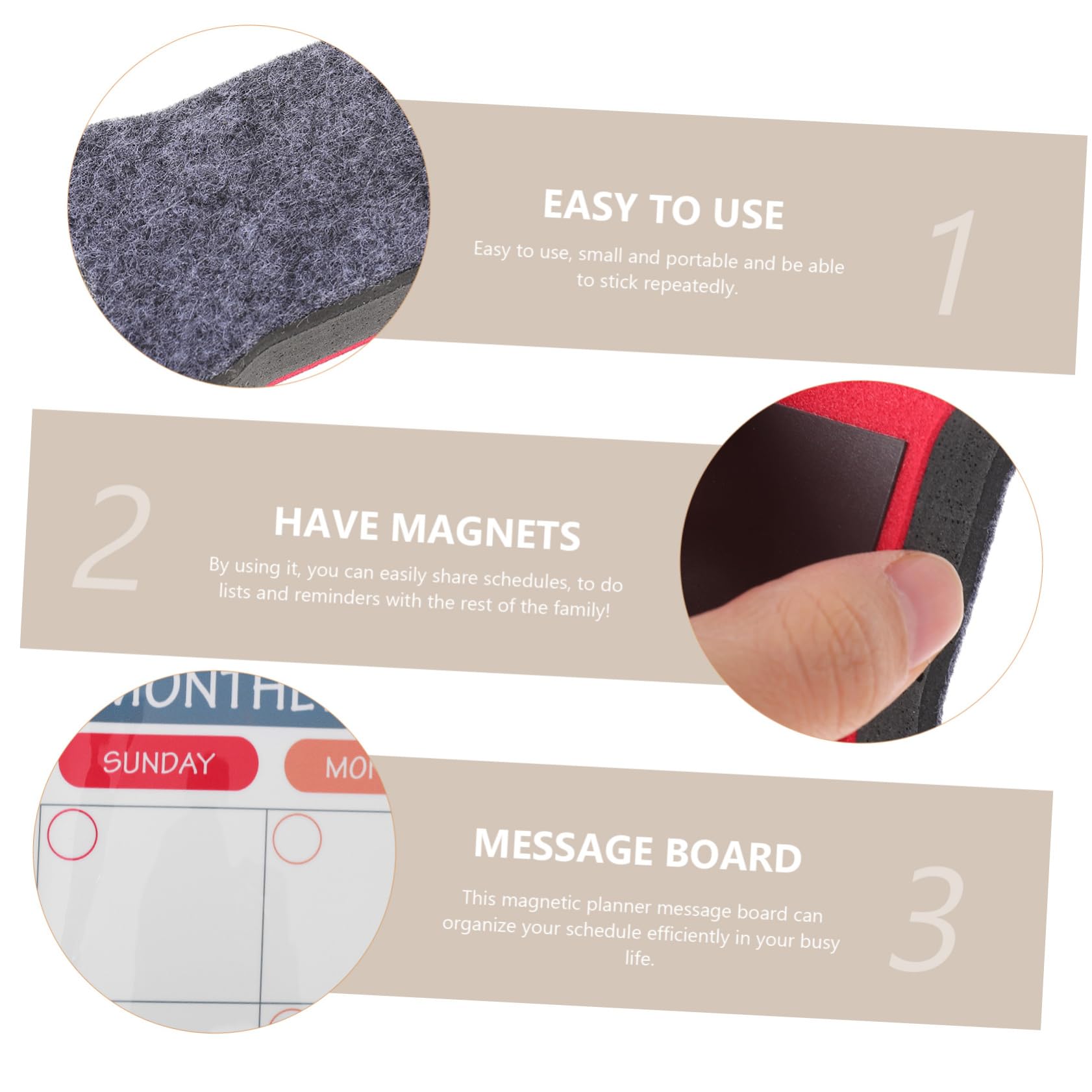 Lurrose 2sets Lavagne Magnetiche Per Pianificazione Settimanale e Mensile Lavagna Cancellabile Per Frigorifero Mensile Planner Settimanale Organizza Attività