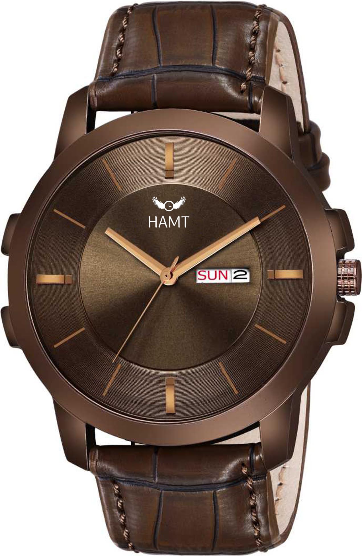 hamt Brown Dial Day and Date Watch -HT-GR001-BRW-BRW (B08NX6SWLK) Amazon Price History, Amazon Price Tracker
