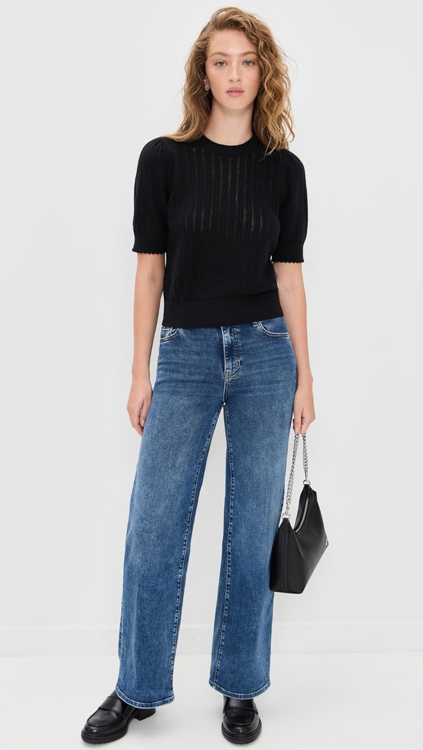 FRAME Women's The Ladder Cashmere Pointelle Sweater - Image 5