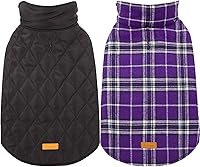 Vista 21 de Kuoser - Abrigo impermeable de invierno para perro, chaqueta reversible estilo británico, ropa para perro a cuadros, abrigo de nieve acogedor