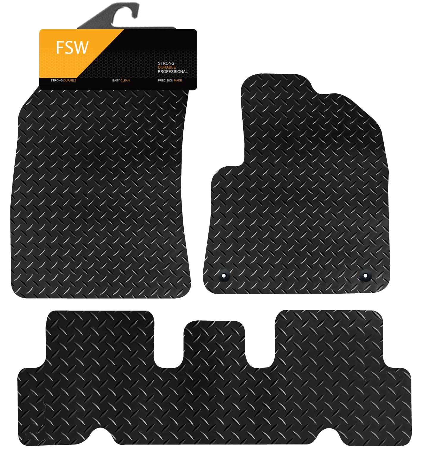 Citroen C4 Grand Picasso (2013-2015) Heavy-Duty Rubber Floor Mats – 4 Piece Set