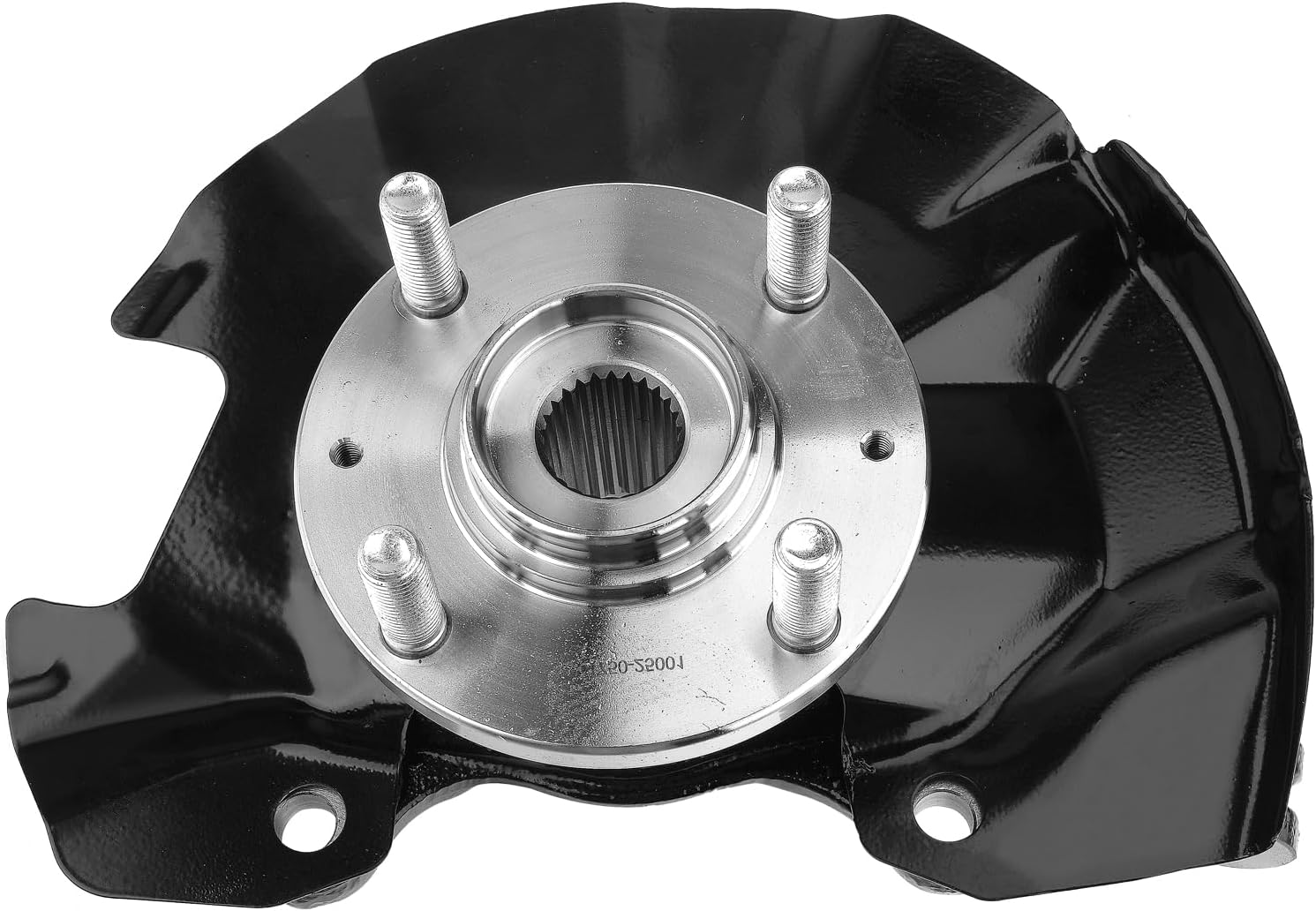 517161G100 Front Right Steering Knuckle Fit for Kia Rio 2006-2009,Rio5 2006-2009 Right/Passenger Side Wheel Hub Bearing Steering Knuckle with Hyundai Accent 2006-2011