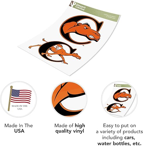 Miniatura 4 de Campbell University Fighting Camels CU - Calcomanía de vinilo para laptop, botella de agua, álbum de recortes de coche (juego de 4 pulgadas V1)