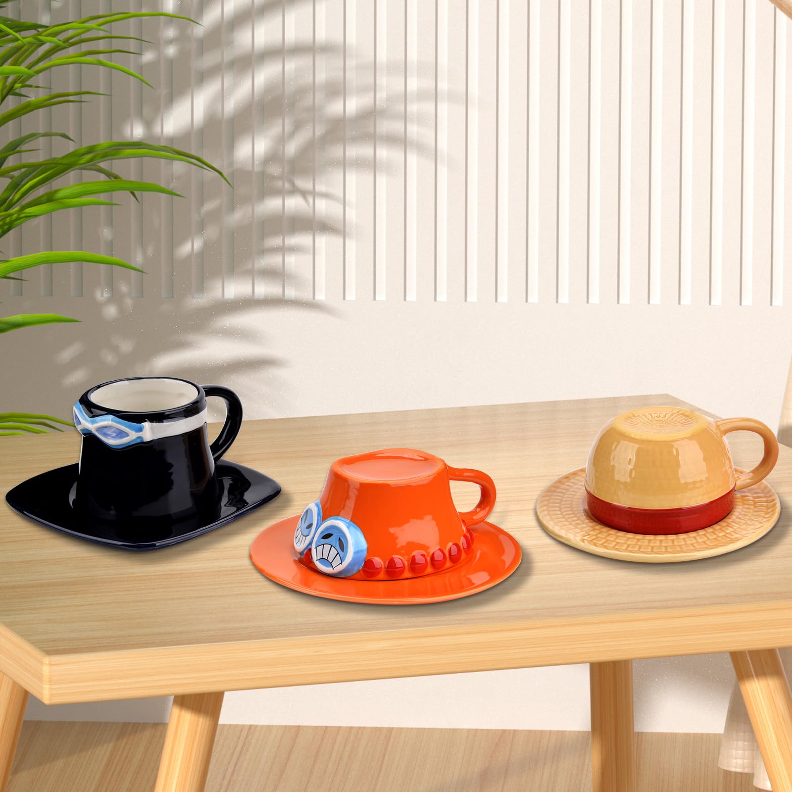 Anime Tazza, Tazza da caffè in ceramica Ace Anime, Tazze cartone animato creativo, Tazza per tè e latte, Regalo per Natale, compleanno, anniversario