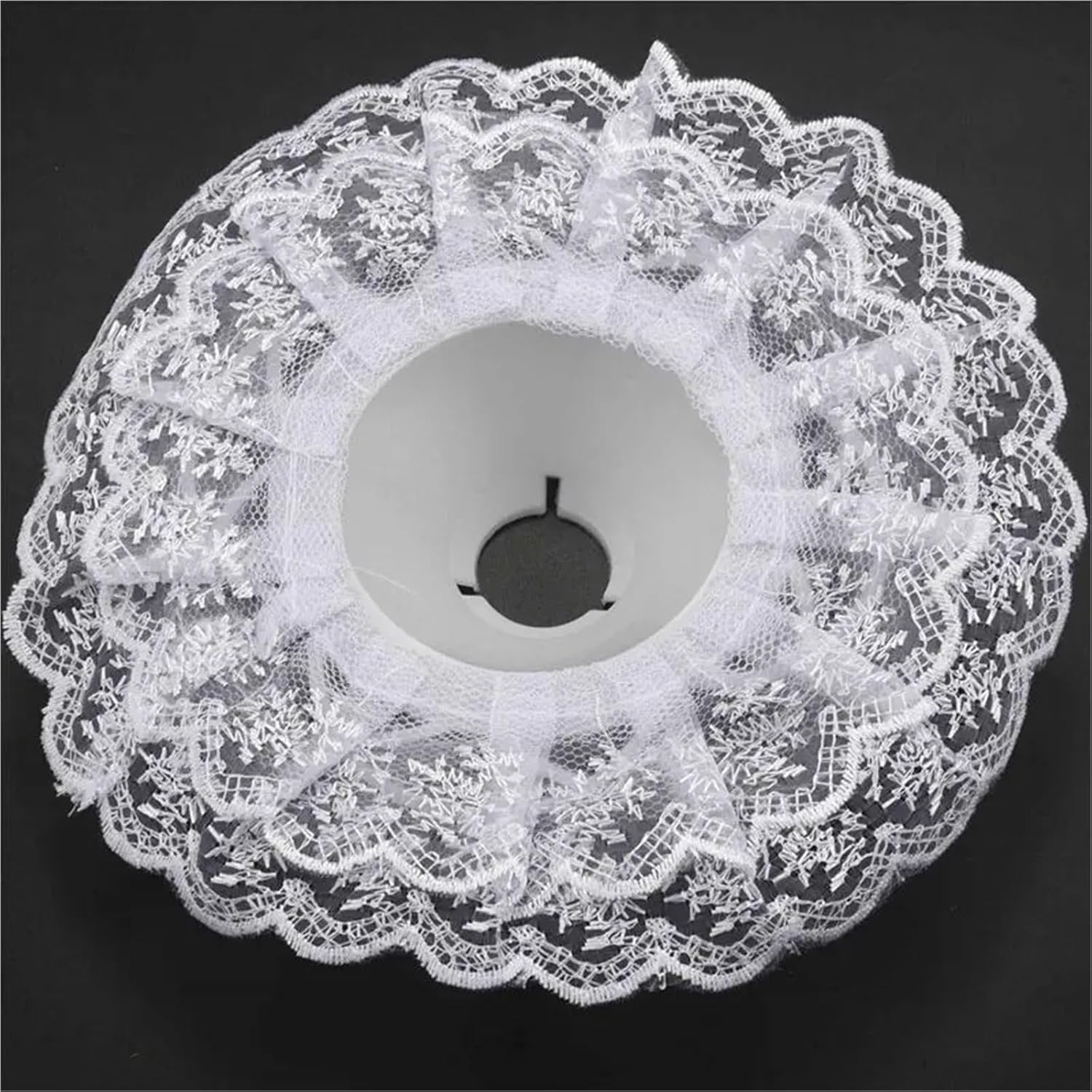 Bridal Bouquet Holder Collar Lace Floral Support 24 Pcs Lace Bouquet Collar, DIY Holder Bridal White Decoration