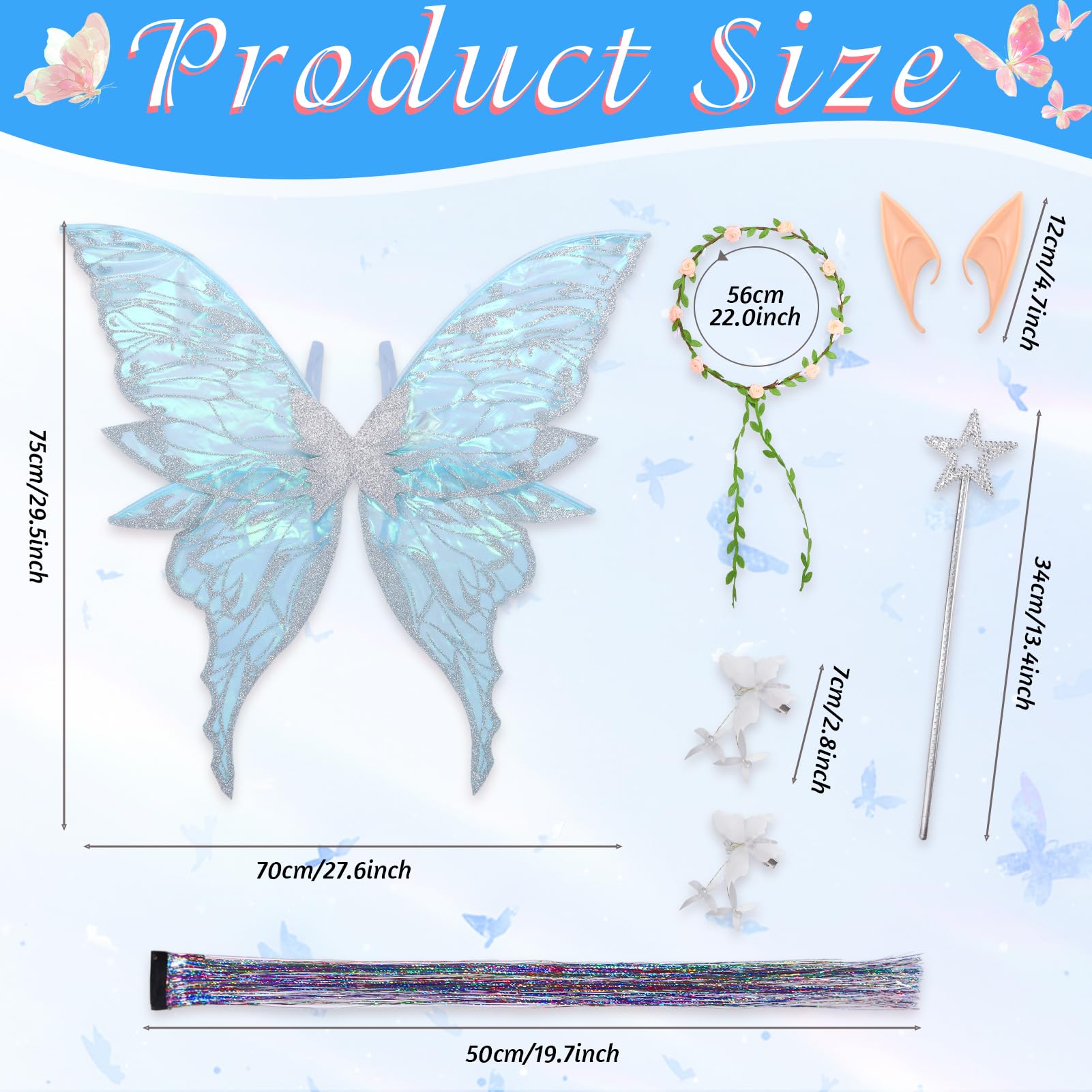 Moerstar Adult Fairy Wings - Image 4
