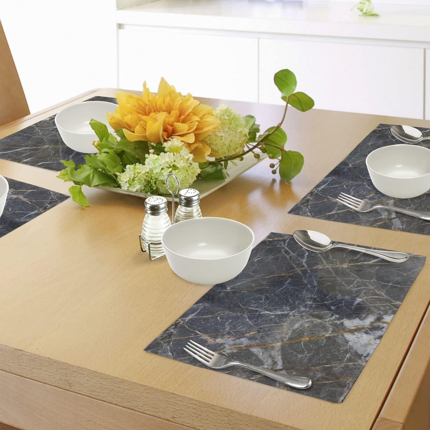 Flаѕh Dеаlѕ - 60% оƒƒ Lunarable Marble Print Place Mats Set of 4, Abstract Medieval Style Architecture Ceramic Textured Facet Design, Washable Fabric Placemats for Dining Table, Standard Size, Charcoal Grey Uр Tо 40% оƒƒ Lunarable Marble Print Place Mats Set of 4, Abstract Medieval Style Architecture Ceramic Textured Facet Design, Washable Fabric Placemats for Dining Table, Standard Size, Charcoal Grey