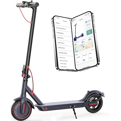 E Scooter for Adults 19-22 MPH 350/500W Motor 281/441Wh Battery,8.5"/10" Tires,Motorized Scooter Up to 22 Miles Range, Foldable Scooter with Double Shock Absorption/Bearing 265 LBS/APP Control