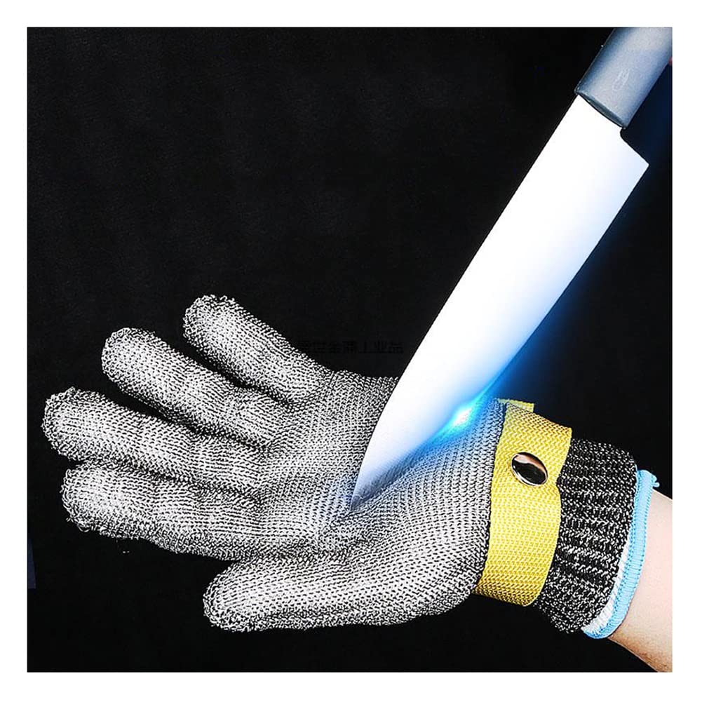 Guantes Anticortes, Guantes Resistentes a Cortes, Nivel 5 de protección, Seguridad Laboral, para Taller de reparación de maquinaria de matadero, Ajustables.