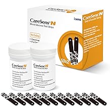 CareSens N Blood Glucose Test Strips (100 ct) - Only for CareSens N Family Meter Kits&hellip;