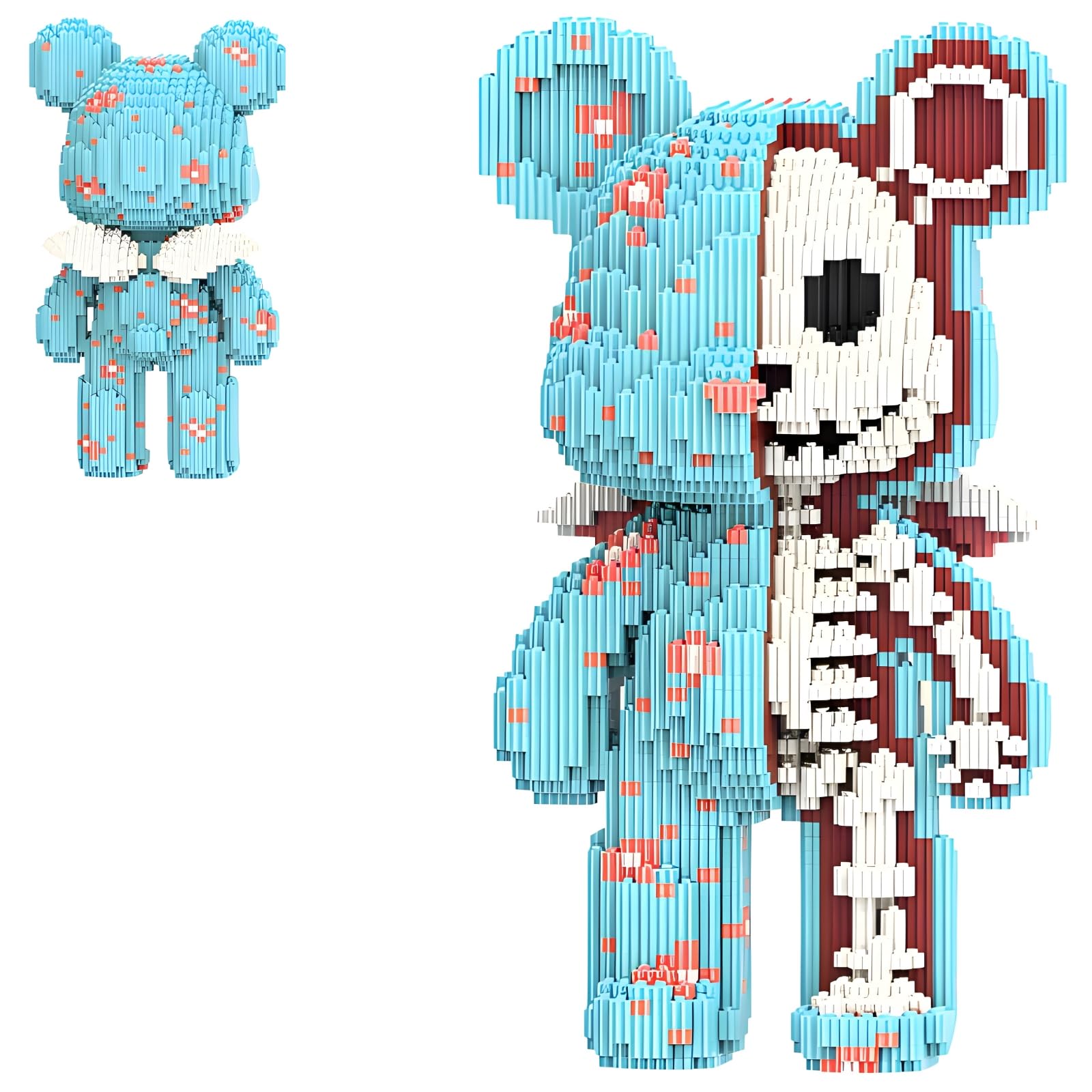 Teddy Bear Dissection Skeleton Micro Building Blocks Set (3550 PCS)