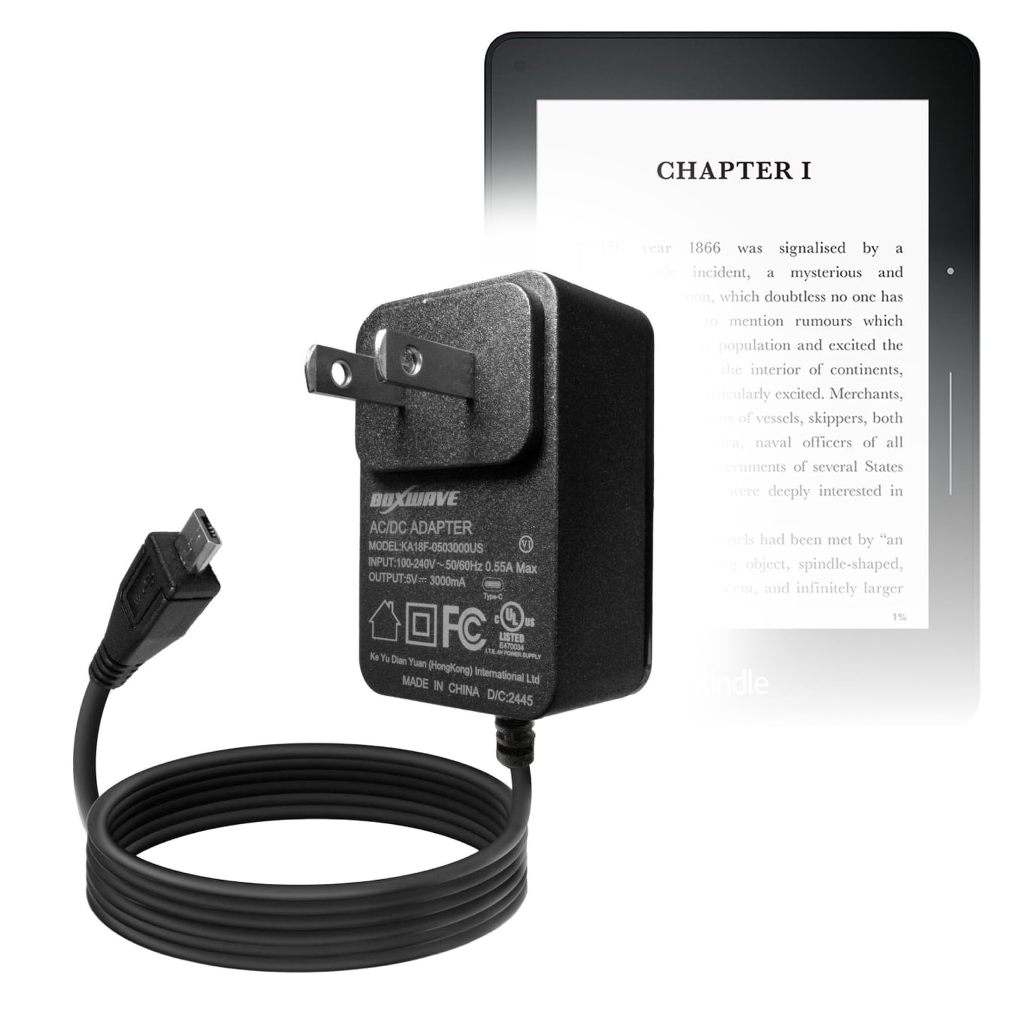 Kindle 5.13.6ブラック キンドル　Amazon アダプタ・ケーブル付 Amazon.com: BoxWave Charger Compatible with Amazon Kindle