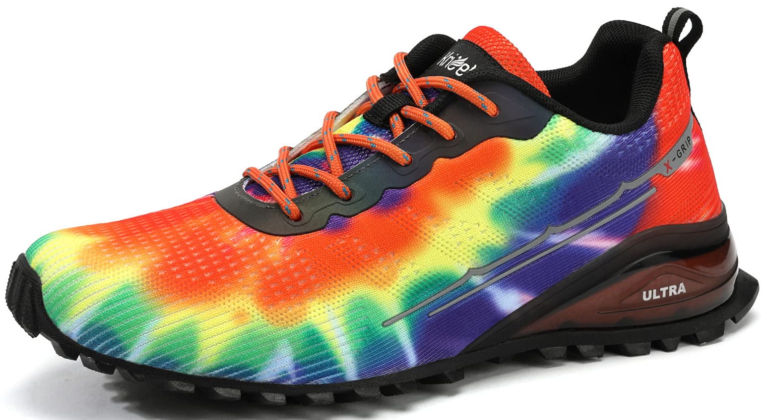 ikunka Men's Fashion Sneakers Lightweight Breathable Walking Shoes Tennis Cross Training Shoe Non Slip Trail Running Shoes