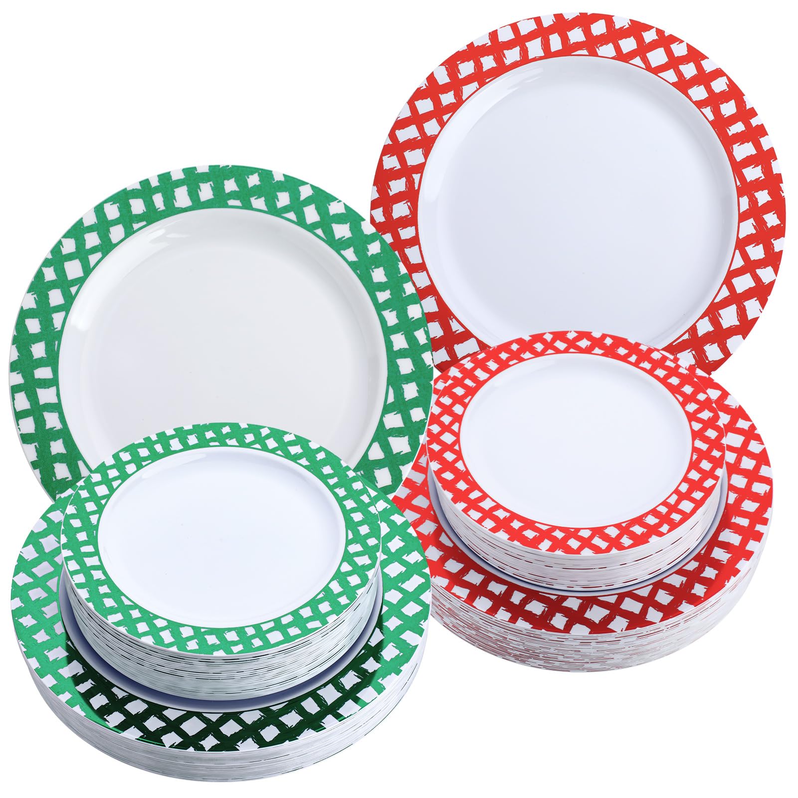 Yungyan  Christmas Plastic Plates Bulk