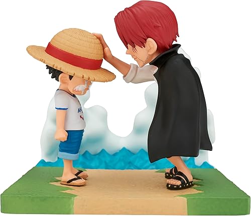 Banpresto - Una pieza - Historias de registro - Monkey D. Luffy & Shanks, Bandai Spirits World Figura coleccionable