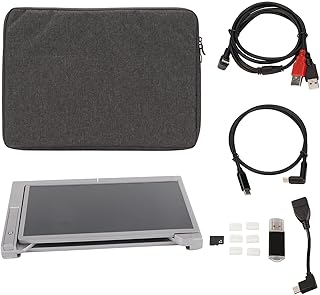 S400 Monitor portátil para laptops, extensor de monitor triplo duplo IPS FHD 1080P de 14 polegadas, extensor de tela dobrável com suporte retrátil para laptops de 15 a 17 polegadas(Prata)
