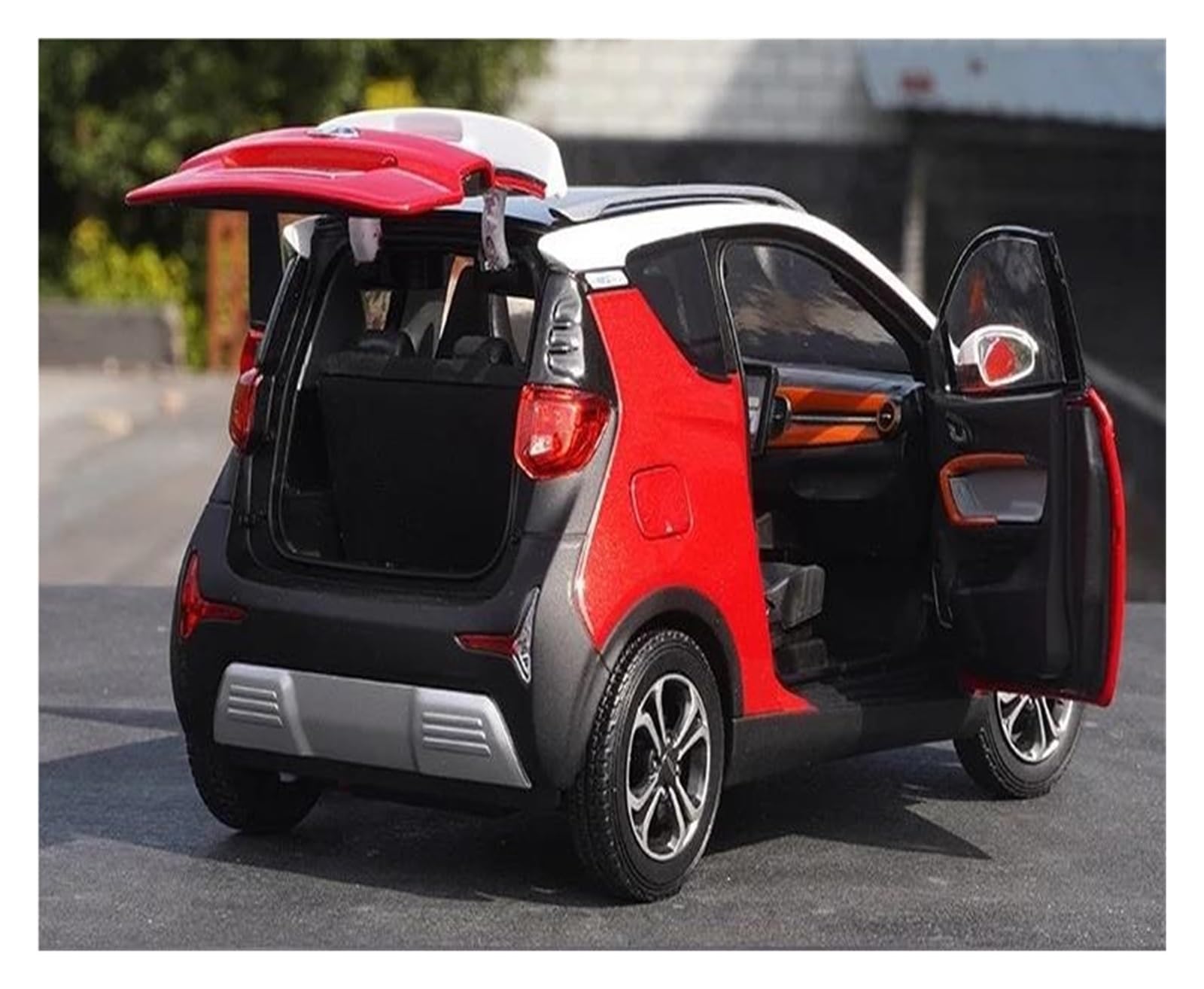 Metallo Scala Replica 1: 18 Per Chery Small Ant EQ1 Modello Di Veicolo Elettrico In Lega Decorazione Per Auto Da Tavolo Intelligente