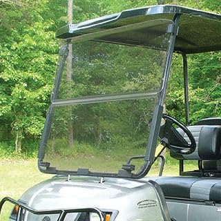 RED DOT Folding Tinted Golf Cart Windshield Compatible with Yamaha G22 | 3/16 Inch Thick Impact Resistant Acrylic | Fits 2003-2007 Models | Made in the USA