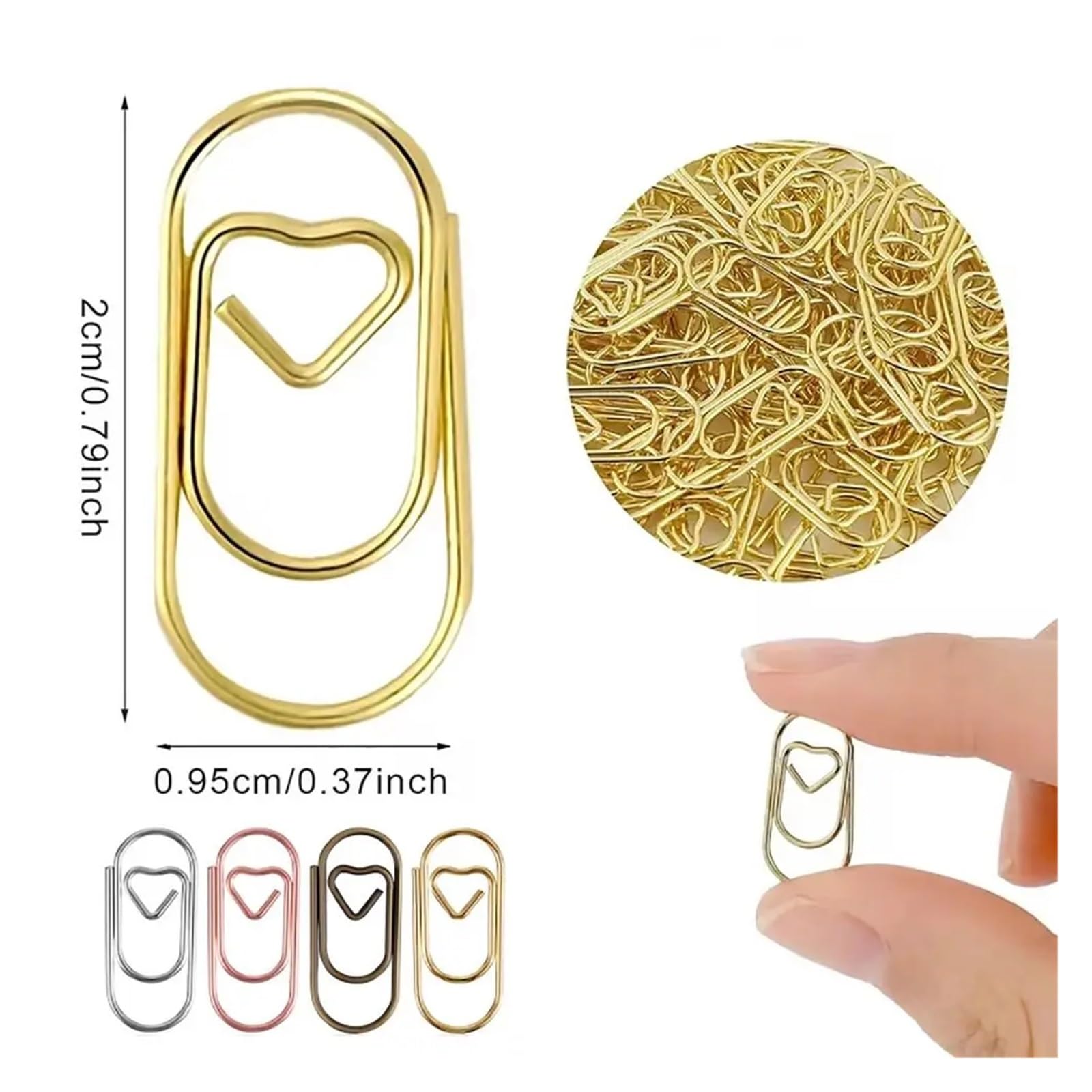 Trombones Mignons 300 Pièces En Forme De Coeur