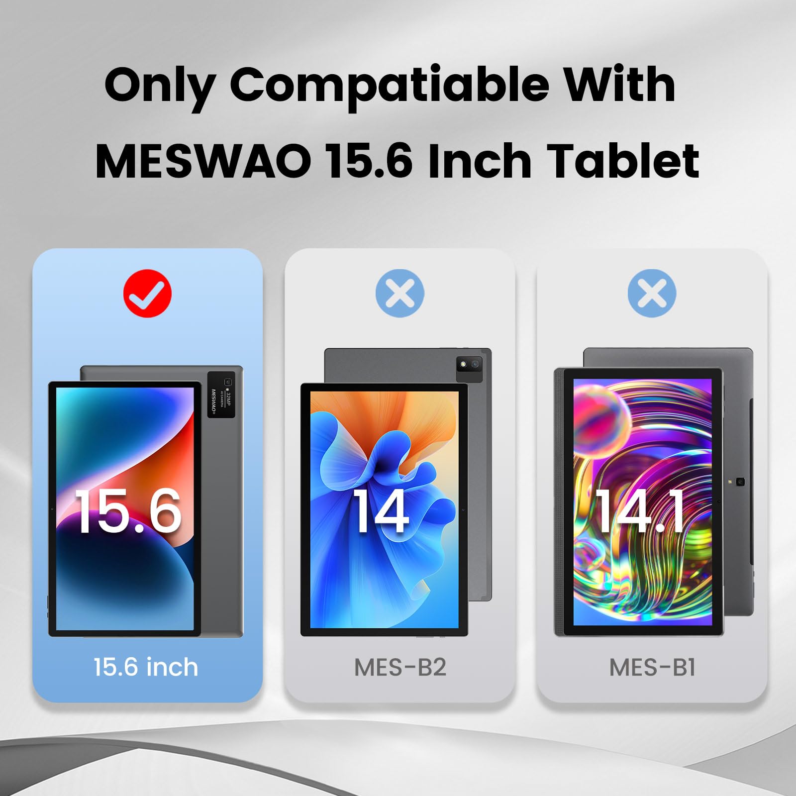 Amazon.com: MESWAO Upgraded Tablet Case for 15.6 Inch Large Tablet