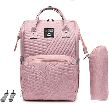 Mochila maternidade lequeen rosa Clearance